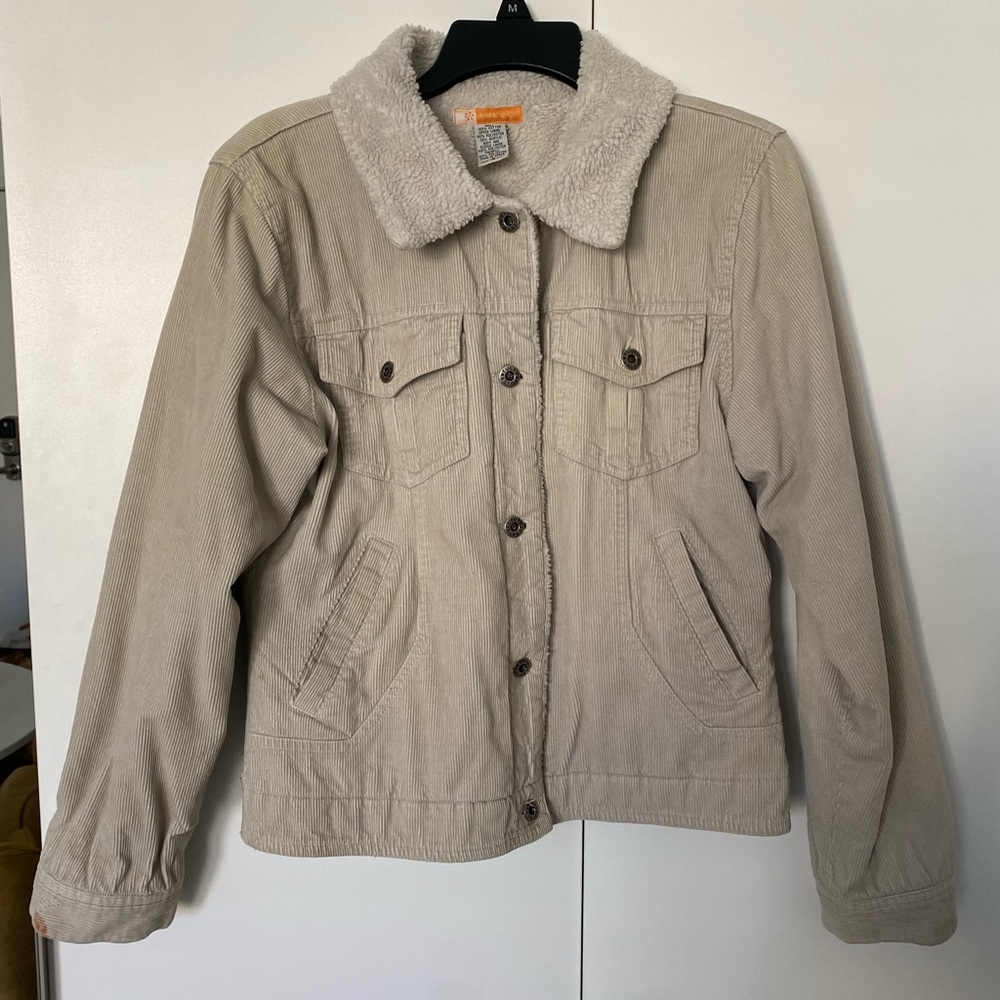 Tulle Cream Sherpa Jacket